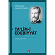 Talimi Edebiyyat Recaizade Mahmut Ekrem DBY Yaynlar