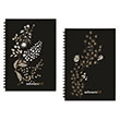 Schwarz 14x20 60 Yaprak Sert Kapak Spralli Foil Deter Keskin Color