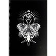B W A4 100 Yaprak Kareli PP Kapak Spralli Defter Keskin Color