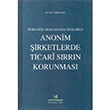 Anonim irketlerde Ticari Srrn Korunmas Vedat Kitaplk