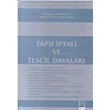 Tapu ptali ve Tescil Davalar Bilge Yaynevi