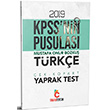 2019 KPSS nin Pusulas Trke ek Kopart Yaprak Test Doru Tercih Yaynlar