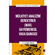 Mlkiyet Analizini Gerektiren MAR Gayrimenkul Vaka Bankas Adalet Yaynevi