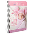 Baby Notes Spiralli Ofset PP Kapak A6 80 Yaprak izgili Defter (6599) Gpta