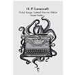 Tuhaf Kurgu Yazmak zerine Notlar H.p Lovercaft Laputa Kitap