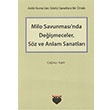 Milo Savunmasnda Deimeceler Sz ve Anlam Sanatlar aatay Akit Bilgin Kltr Sanat Yaynlar