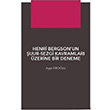 Henri Bergsonun uur Sezgi Kavramlar zerine Bir Deneme Aye Erolu Hiperlink Yaynlar