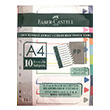 10 Konulu A4 2010 Renkli PP Ayra ADEL.5075250106 Faber Castell