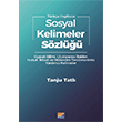 Sosyal Kelimeler Szl Tanju Tatl Siyasal Kitabevi