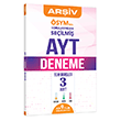 SYM`nin Sorularndan Seilmi AYT Kolay Orta Zor 3 Deneme Snav