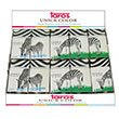 Vintage Label Zebra ekilli Silgi 2893 Taros