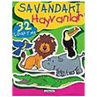 Savandaki Hayvanlar 32 kartma iek Yaynclk