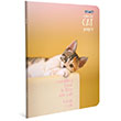 Cat Tel Dikili Karton Kapak A4 80 Yaprak izgili Defter 3-3724000-2011 Gpta