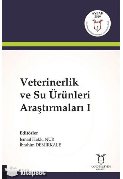 Veterinerlik ve Su rnleri Aratrmalar 1 Akademisyen Kitabevi