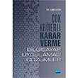 ok Kriterli Karar Verme Bilgisayar Uygulamal zmler Ejder Ayin Nobel Akademik Yaynclk