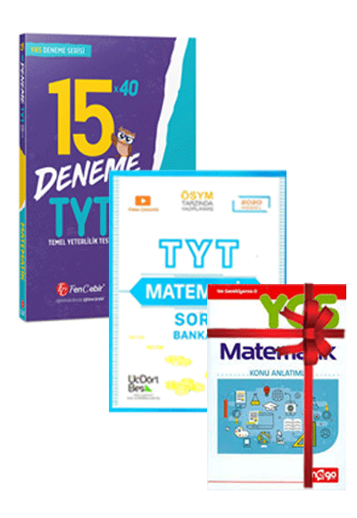 TYT Matematik Soru Bankas ve 15x40 Deneme Seti Konu Anlatml Hediyeli  Drt Be Yaynlar
