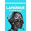 Tembellik Hakk Paul Lafargue Krmz Kedi Yaynevi