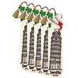Ayra Tower of Pisa (5 li Paket) Sanatsal Tasarm