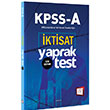 KPSS ve Tm Kurum Snavlar in ktisat ek Kopar Yaprak Test 657 Yaynlar