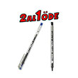 Pensan Tkenmez Kalem My-Tech 0.7 MM ne U Siyah ve Mavi