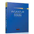 Avukatlk Kanunu ve lgili Kanunlar Sava Yaynlar