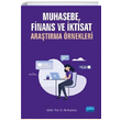 Muhasebe Finans ve ktisat Aratrma rnekleri Nobel Yaynevi