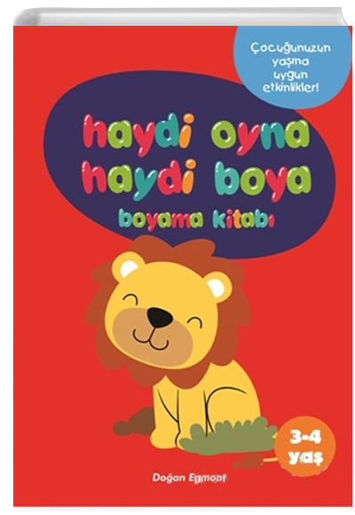 Haydi Oyna Haydi Boya Boyama Kitab 1 (3-4 Ya) Doan Egmont