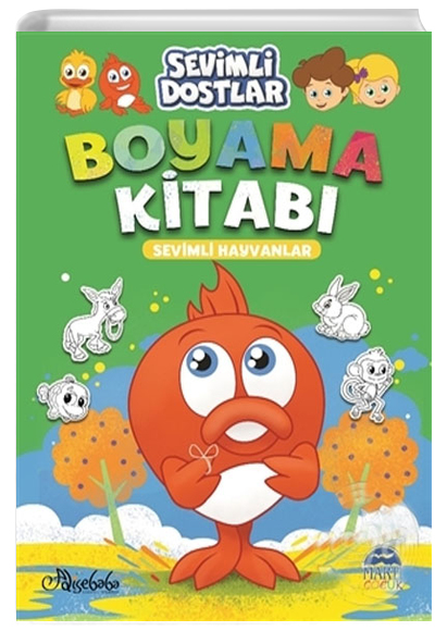 Sevimli Dostlar Boyama Kitab Sevimli Hayvanlar zge Gkek Mart ocuk Kulub