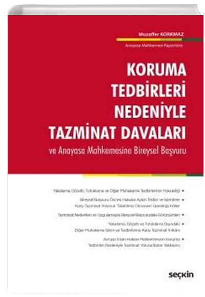 Koruma Tedbirleri Nedeniyle Tazminat Davalar Muzaffer Korkmaz Sekin Yaynevi