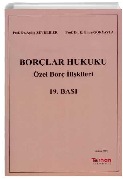 Borlar Hukuku zel Bor likileri Turhan Kitabevi