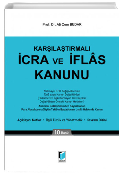 Karlatrmal cra ve flas Kanunu Adalet Yaynevi