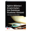 Eitim Bilimleri Aratrmalar in Dokman nceleme Yntemi Umut Birkan zkan Pegem Yaynlar
