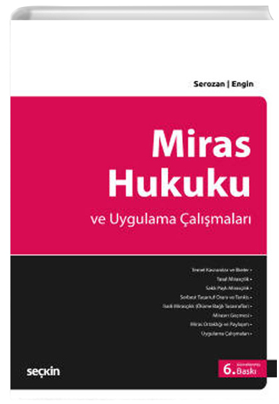 Miras Hukuku ve Uygulama almalar Sekin Yaynevi