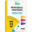 8. Snf Din Kltr ve Ahlak Bilgisi Yaprak Test Ankara Yaynclk