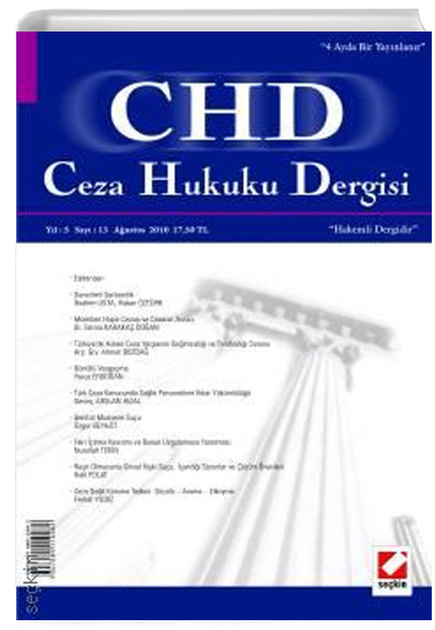 Ceza Hukuku Dergisi - 2019 Yl Abonelik Sekin Yaynevi
