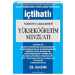 tihatl Trkiye Cumhuriyeti Yksekretim Mevzuat Yaln Yaynclk