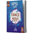 2020 KPSS Trke ek Kopar Yaprak Test Yeni Trend Yaynlar