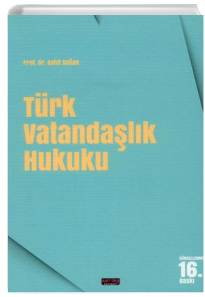 Trk Vatandalk Hukuku Vahit Doan Sava Yaynevi