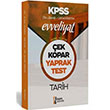 2020 KPSS Ortaretim n Lisans Evveliyat Genel Kltr Tarih ek Kopar Yaprak Test sem Yaynclk
