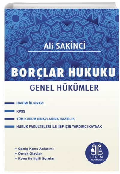 Borlar Hukuku Genel Hkmler Ali Sakinci Legem Yaynclk