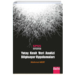 Spss Stata Yatay Kesit Veri Analizi Bilgisayar Uygulamalar Detay Yaynclk