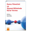 Kamu Ynetimi ve Siyaset Biliminde Karar Verme Detay Yaynclk