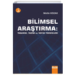 Bilimsel Aratrma Tasarm Yazm ve Yaym Teknikleri Detay Yaynclk