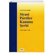 Siyasi Partiler Kanunu erhi Korkut Kanadolu Beta Yaynevi