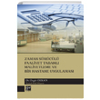 Zaman Srcl Faaliyet Tabanl Maliyetleme ve Bir Hastane Uygulamas zgr zkan Gazi Kitabevi