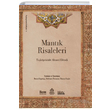 Mantk Risaleleri Takprzade Klliyat 6 Takprizade Ahmed Efendi stanbul Medeniyet niversitesi Yaynlar