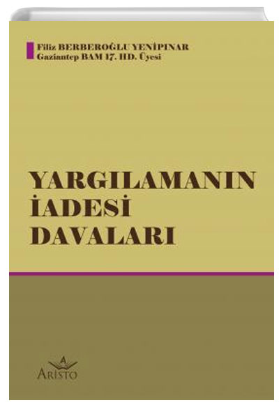 Yarglamann adesi Davalar Filiz Berberolu Yenipnar Aristo Yaynevi