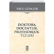 Doktora Doentlik Profesrlk Tezleri Erol Gngr Yer Su Yaynlar