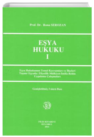 Eya Hukuku I Rona Serozan Filiz Kitabevi