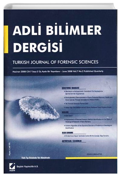 Adli Bilimler Dergisi - Cilt:7 Say:2 Haziran 2008 . Hamit Hanc Sekin Yaynevi